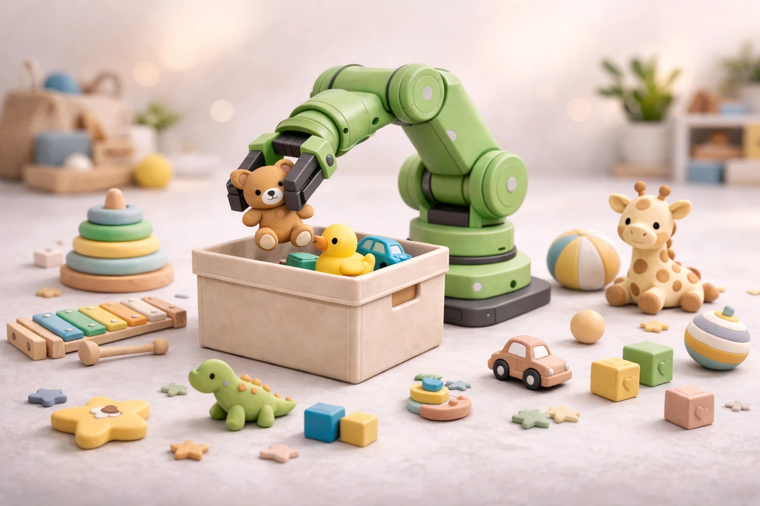 Mentessori AI robot learning